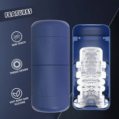 Lust Ripple Phantom Mens Masturbator Blue - - Masturbators and Strokers