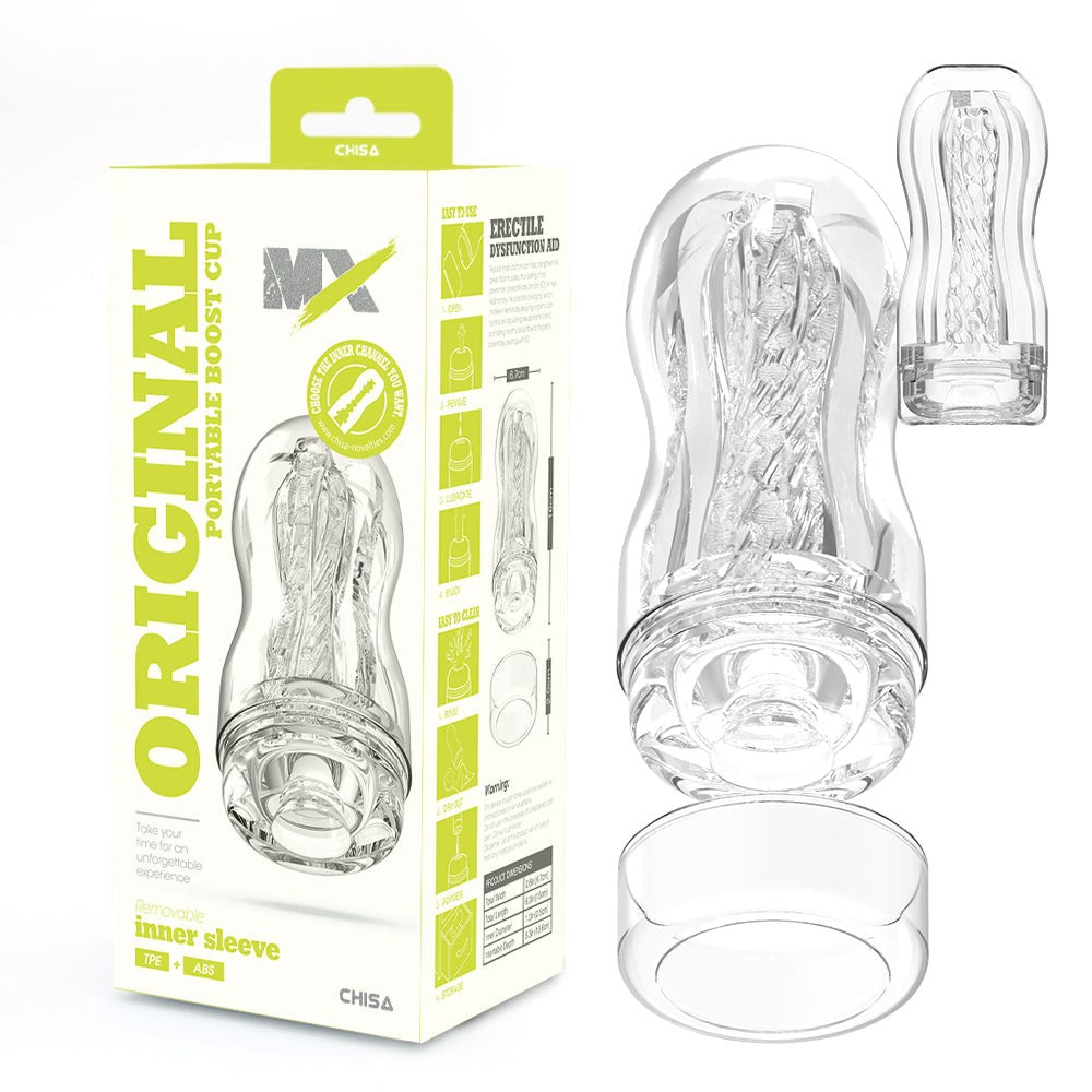 MX Original Portable Boost Super Soft Male Stroker Cup - - Masturbators and Strokers