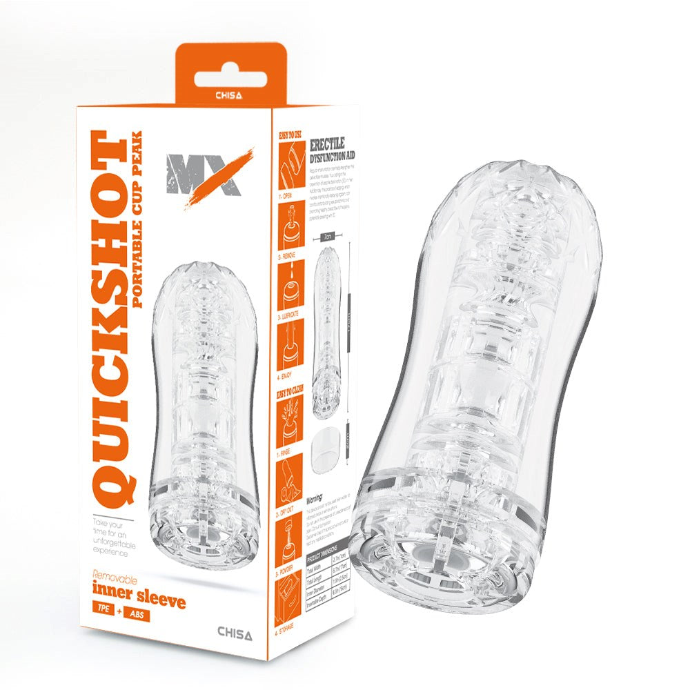 MX Quickshot Portable Cup Peak Automatic Mens Stroker - - Masturbators and Strokers