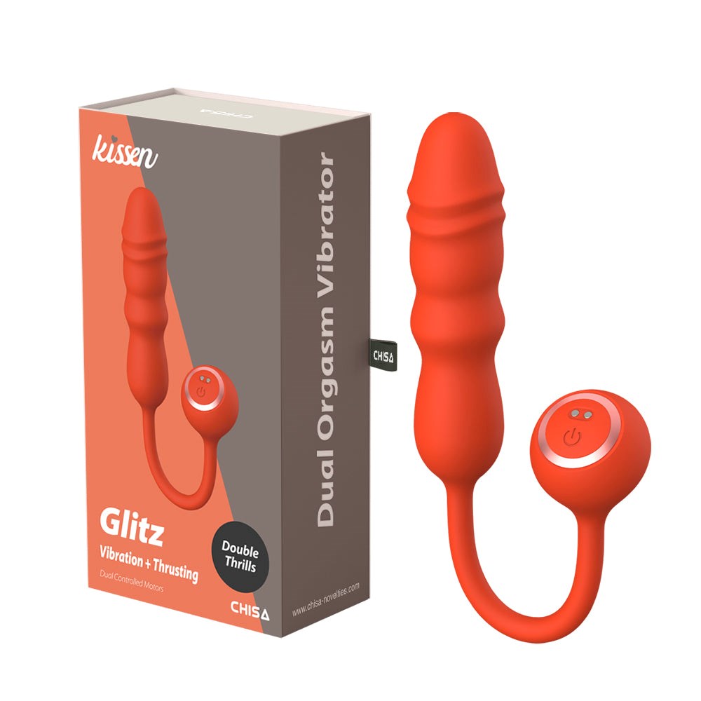 Kissen Glitz 10 Function Vibrating Love Eggs Orange - - Love Eggs and Kegel Exercisers