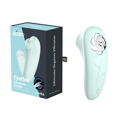 Kissen Cynthia 5 Function Clitoral Vibrator Sky Blue - - Clit Ticklers and Pulsators