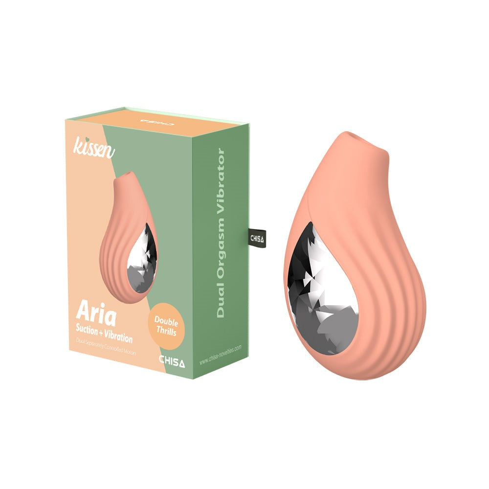 Chisa Kissen Aria 10 Function Clitoral Vibrator with Premium Silicone - - Clit Ticklers and Pulsators