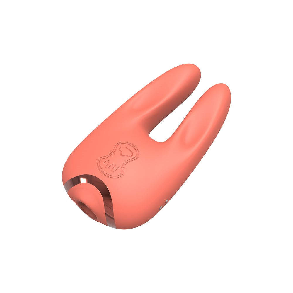 Chisa Kissen Bloom 5 Suction & 8 Vibration Clitoral Massager Peach - - Clit Ticklers and Pulsators