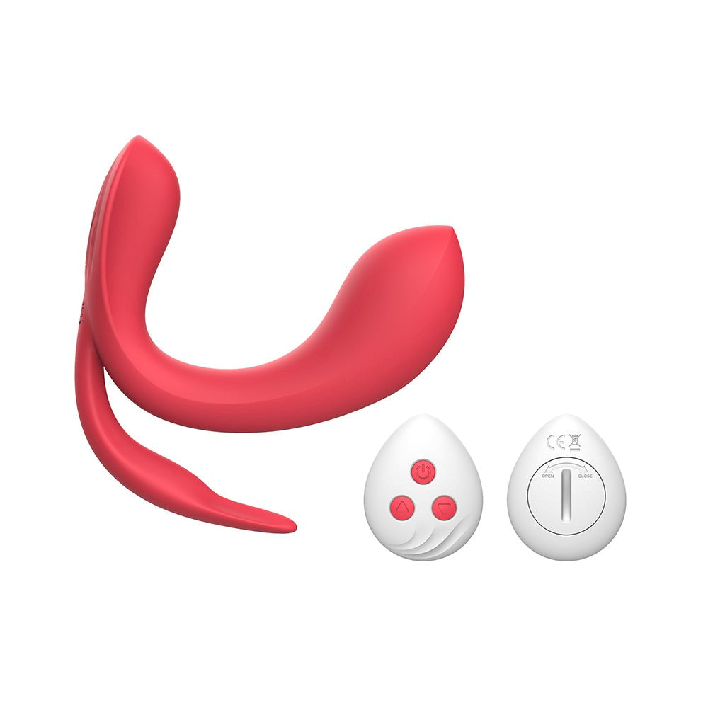 Kissen Acein 10 Function Remote Control Clitoral Vibrator Red - - Clit Ticklers and Pulsators