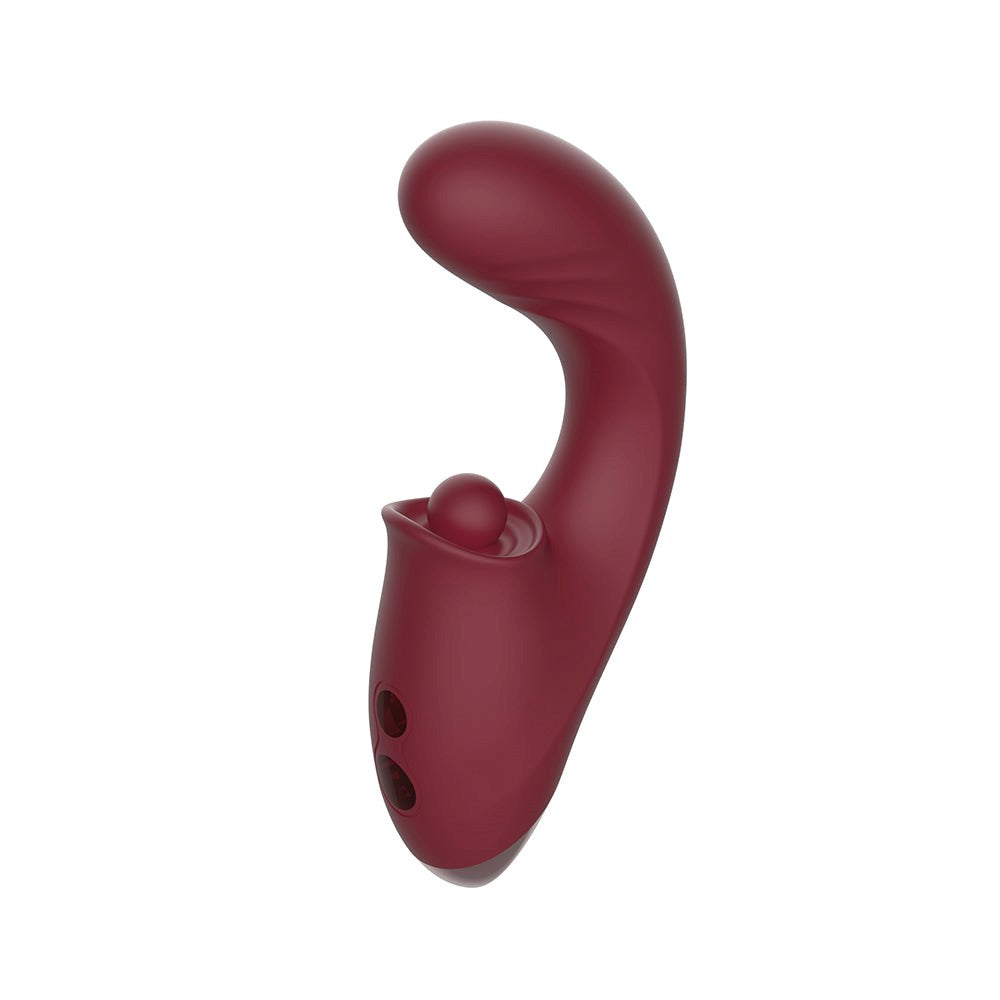 Kissen Tide Triple Orgasm Rabbit Vibrator Merlot - - Rabbit Vibrators