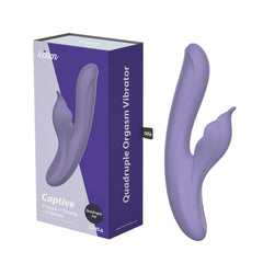 Kissen Captive Quadruple Orgasm Adult Massager Purple - - Rabbit Vibrators