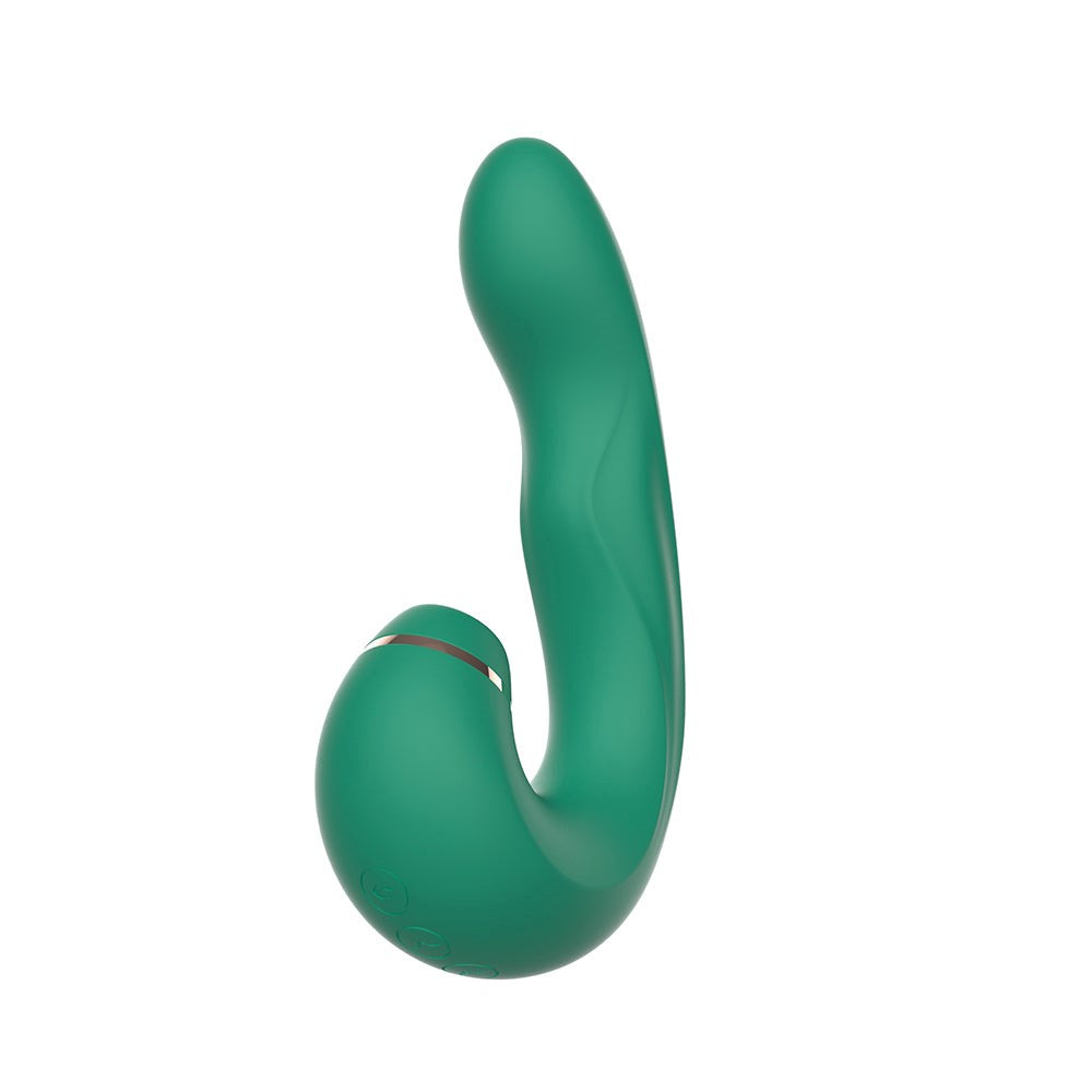 Kissen Siren Clitoral Suction Adult Massager Teal - - Clit Ticklers and Pulsators