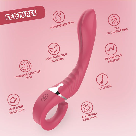Lust Ripple Cavort 10 Function G Spot Vibrator Pink - - G-Spot Vibrators
