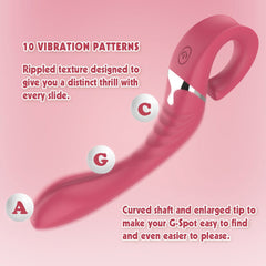 Lust Ripple Cavort 10 Function G Spot Vibrator Pink - - G-Spot Vibrators