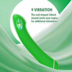 Lust Ripple Popple 9 Function G Spot Massager Green - - G-Spot Vibrators