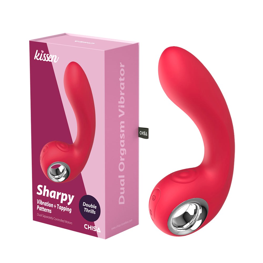 Kissen Sharpy Dual Orgasm Silicone G Spot Vibrator Pink - - G-Spot Vibrators