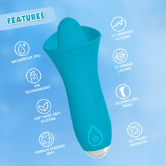 Lust Ripple Succubi 10 Function Clitoral Stimulator Blue - - Clit Ticklers and Pulsators