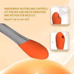 Lust Ripple Wallow Multi Function Clitoral Massager Orange - - Clit Ticklers and Pulsators