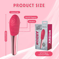 Lust Ripple Ardor 10 Function Clitoral Massager Pink - - Clit Ticklers and Pulsators