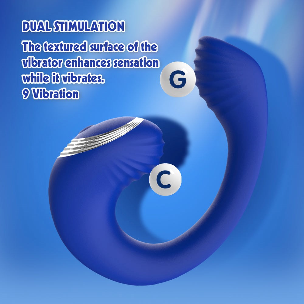 Lust Ripple Meteor Remote Control Clitoral Vibrator Blue - - Clit Ticklers and Pulsators