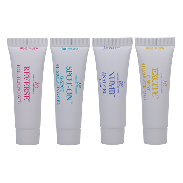 Intimate Enhancements INTENSIFY Pleasure Adult Gel 4 Pack - - Delay and Excite Sprays