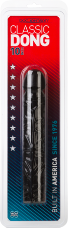 Doc Johnson Classic Textured Veins Realistic Dong 10 Inch Black - - Realistic Dildos