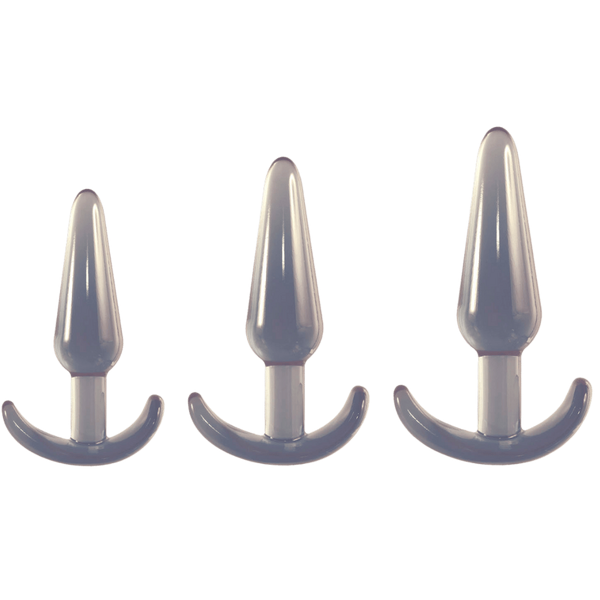 Excellent Power Butt Fantasy Triple Tapered Butt Plug Set - - Butt Plugs