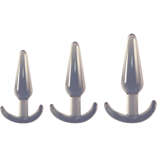 Excellent Power Butt Fantasy Triple Tapered Butt Plug Set - - Butt Plugs