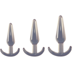 Excellent Power Butt Fantasy Triple Tapered Butt Plug Set - - Butt Plugs