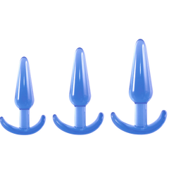 Excellent Power Butt Fantasy Triple Tapered Butt Plug Set - - Butt Plugs