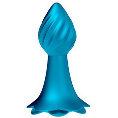 Iceberg Rose 10 Rhythms Vibrating Anal Plug - - Butt Plugs