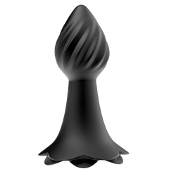 Iceberg Rose 10 Rhythms Vibrating Anal Plug - - Butt Plugs