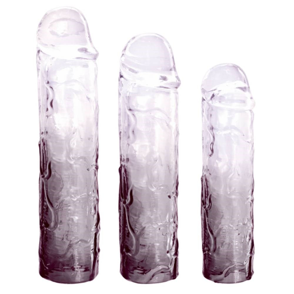 NANMA Corporation Massive 3 in 1 Mens Penis Extension Sleeve TPE Material - - Penis Sleeves and Extenders