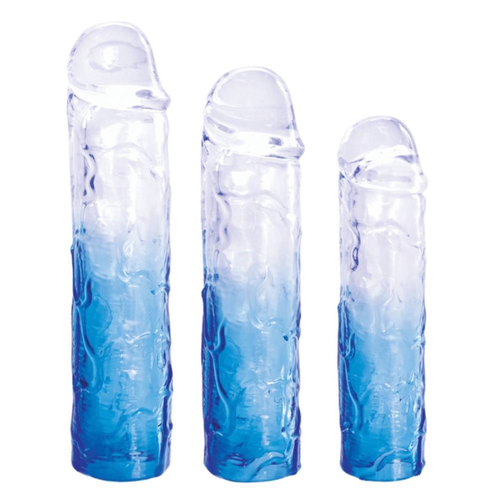 NANMA Corporation Massive 3 in 1 Mens Penis Extension Sleeve TPE Material - - Penis Sleeves and Extenders