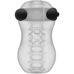 GoodHead Vibrating Helping Head Pro Male Masturbator Frost - - Masturbators and Strokers