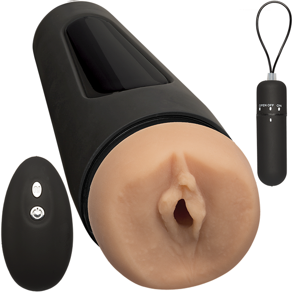 Main Squeeze The Original Vibro Pussy Masturbator With Bullet & Wireless Remote - - Masturbators and Strokers