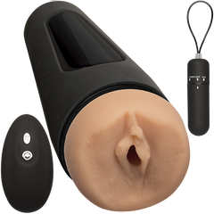 Main Squeeze The Original Vibro Pussy Masturbator With Bullet & Wireless Remote - - Masturbators and Strokers