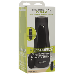 Main Squeeze The Original Vibro Pussy Masturbator With Bullet & Wireless Remote - - Masturbators and Strokers