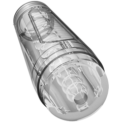 Main Squeeze OPTIX Uniquely Textured ULTRASKYN Male Masturbator Crystal Blue - - Masturbators and Strokers