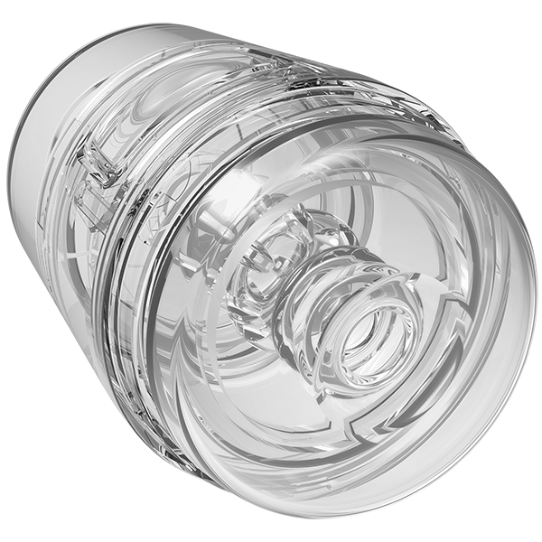 Main Squeeze Pop-off Optix Realistic Male Stroker Clear - - Masturbators and Strokers