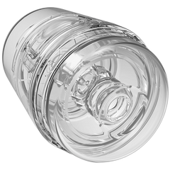 Main Squeeze Pop-off Optix Realistic Male Stroker Clear - - Masturbators and Strokers