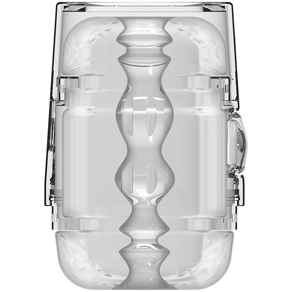 Main Squeeze Pop-off Optix Realistic Male Stroker Clear - - Masturbators and Strokers