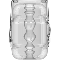 Main Squeeze Pop-off Optix Realistic Male Stroker Clear - - Masturbators and Strokers