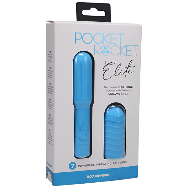Pocket Rocket Elite Rechargeable 7 Function Bullet Vibrator - - Bullet Vibrators