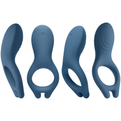 IVibe IRing 10 Function Vibrating Mens Cock Ring Marine Blue - - Vibrating Cock Rings