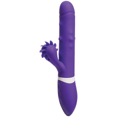 IVibe Iroll Multi Function Rabbit Vibrator With Rotating Tongue Purple - - Rabbit Vibrators