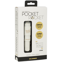 Pocket Rocket The Original Vibrating Body Wand Massager White - - Body Wands