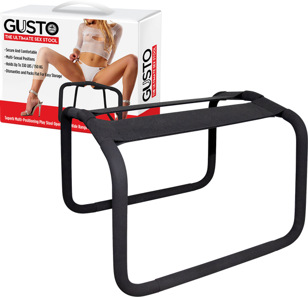 Excellent Power Gusto The Ultimate Sex Position Stool Black - - Sex Machines