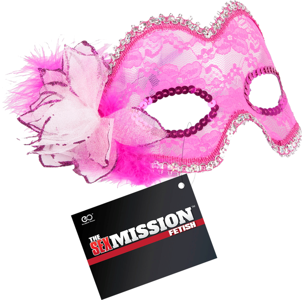 Sex Mission Fetish Play Masquerade Masks Pink - - Masks And Blindfolds