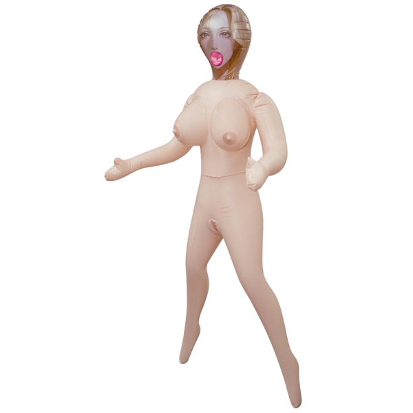 Hussy Lulu Standing Position Inflatable Sex Doll With 3 Holes - - Love Dolls