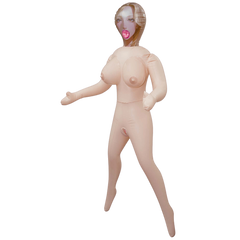 Hussy Lulu Standing Position Inflatable Sex Doll With 3 Holes - - Love Dolls