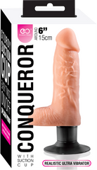 Excellent Power Conqueror Realistic Dildo 6 Inch Flesh - - Realistic Dildos