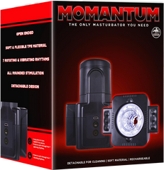 Momantum The SLR 7 Function Automatic Mens Masturbator Black - - Masturbators and Strokers