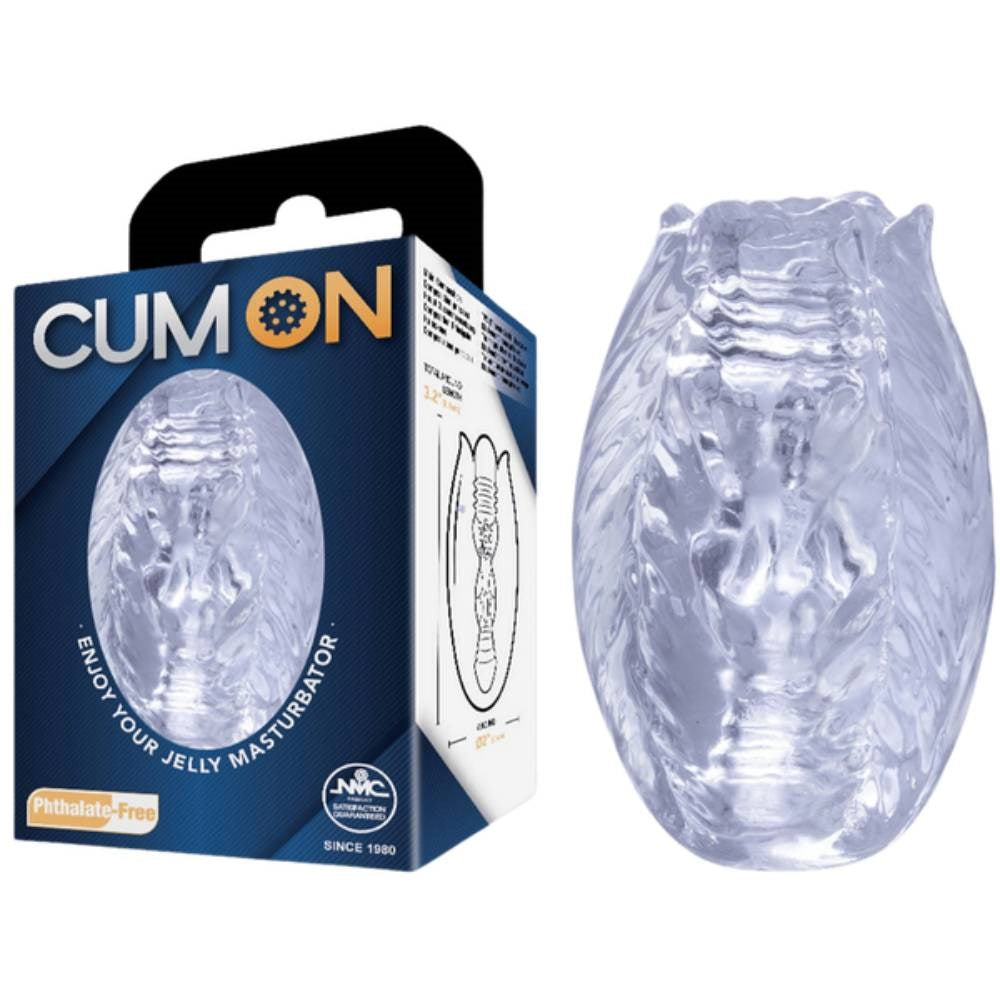 Cum On 3.2 Inches Pocket Jelly Realistic Male Masturbator - - Masturbators and Strokers