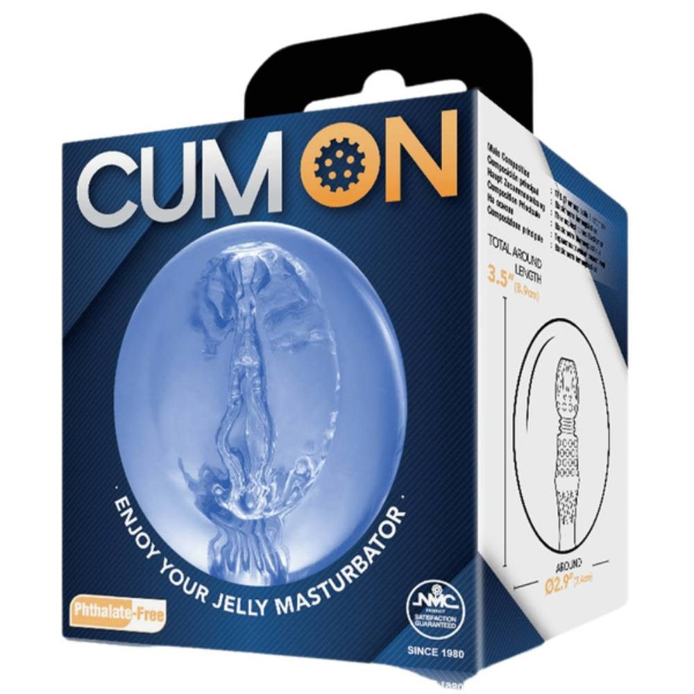 Cum On 3.5 Inches Soft Material Pocket Jelly Mens Stroker - - Masturbators and Strokers
